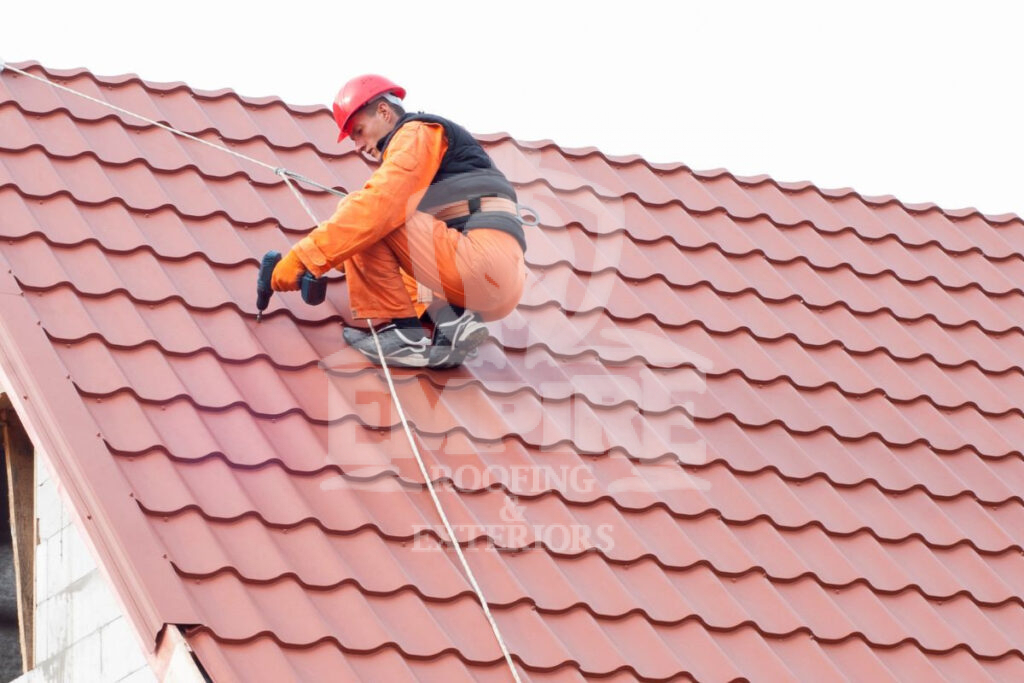 Metal roof installation