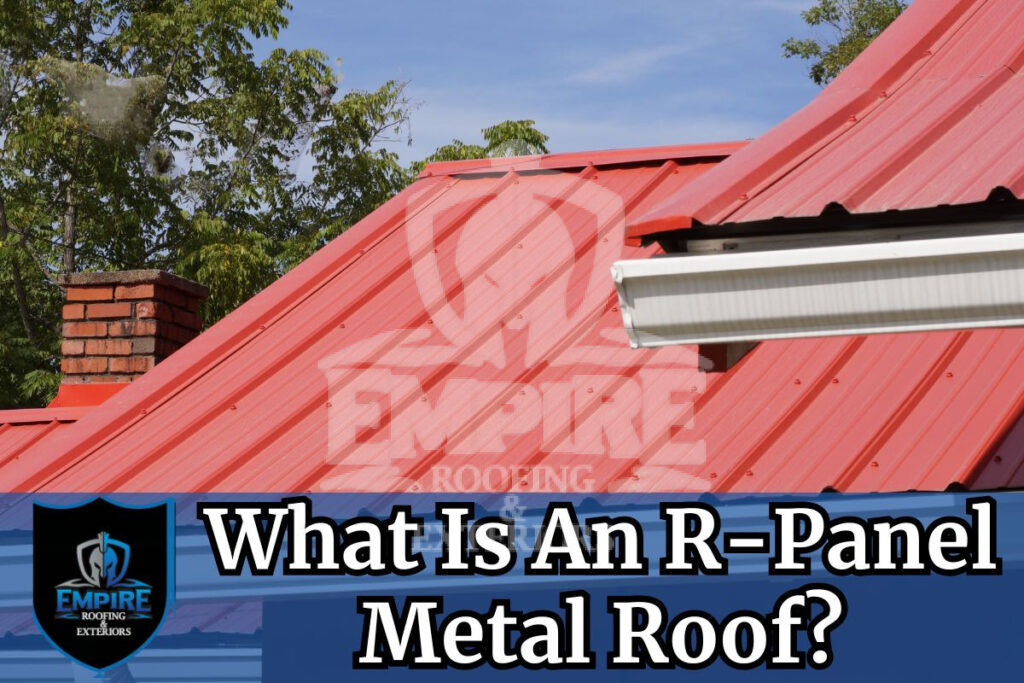 R-panel metal roof