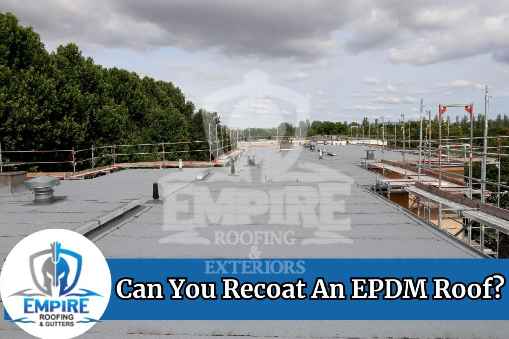 Can you recoat an epdm roof