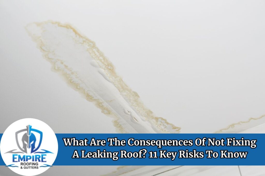 What are the consequences of not fixing a leaking roof